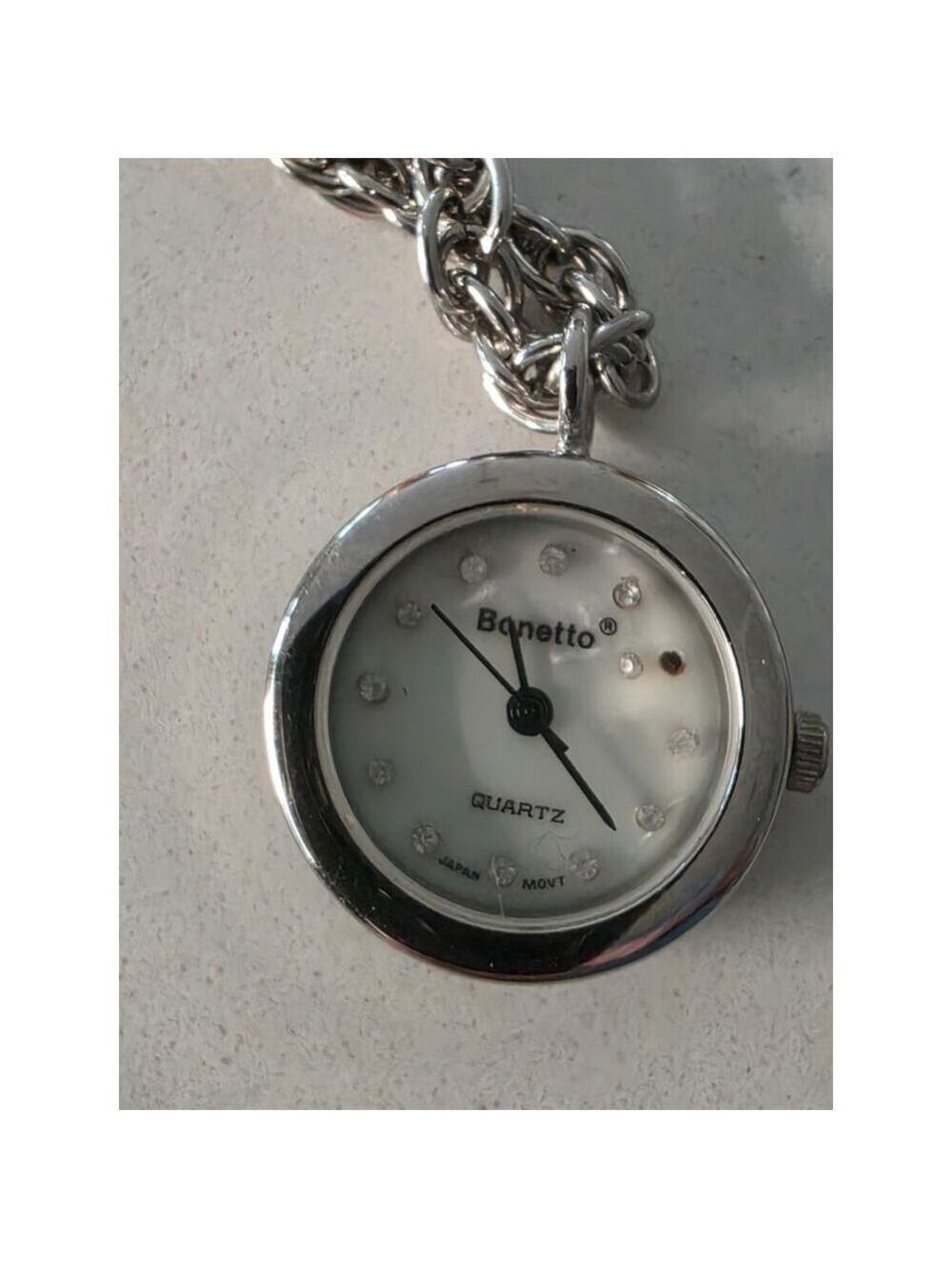 Women's Bonetto Quartz Silver Chain Watch One Size